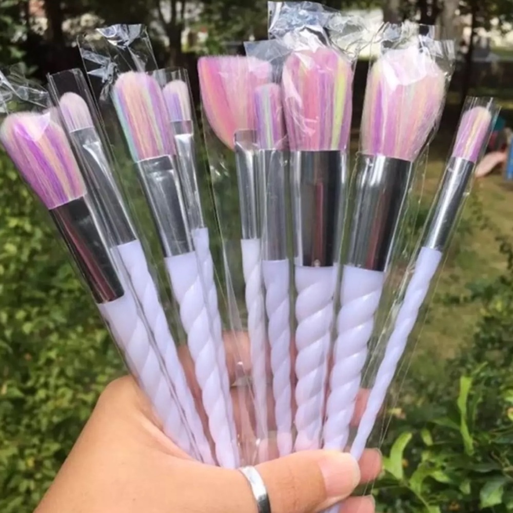 New 10pcs unicorn makeup brushes set
